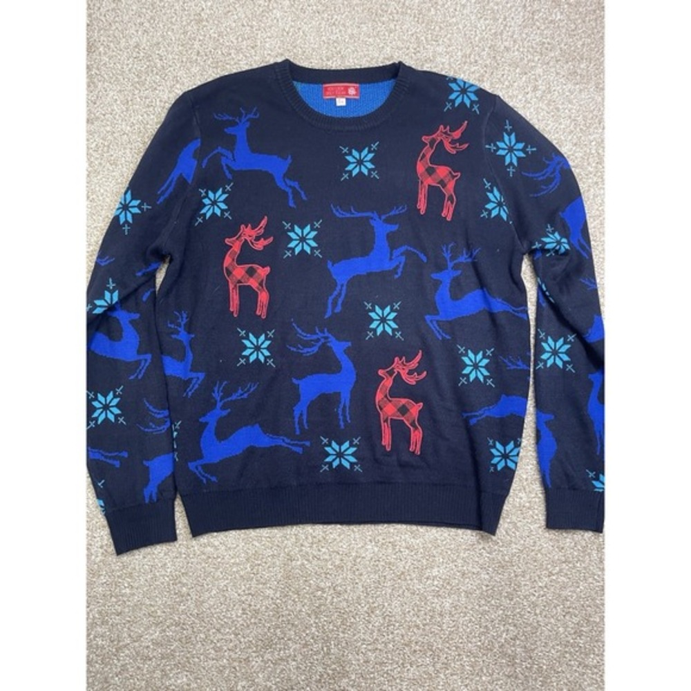 You Look‎ Ugly Today Christmas Swater Men's Size Large Black Holiday Print